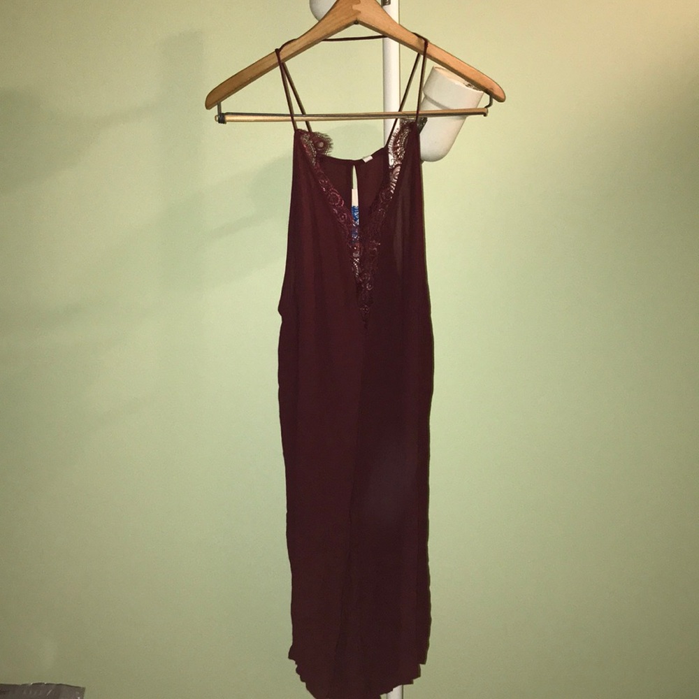 NWT Free People Burgundy Dress size XS
